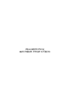 Fragments from Hellenistic Jewish Authors - Orphica Volume IV
